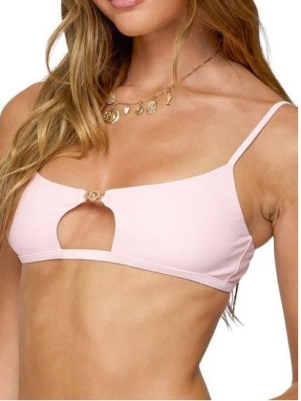 Edikted Kaya Cut Out Bralette Bikini Top Large